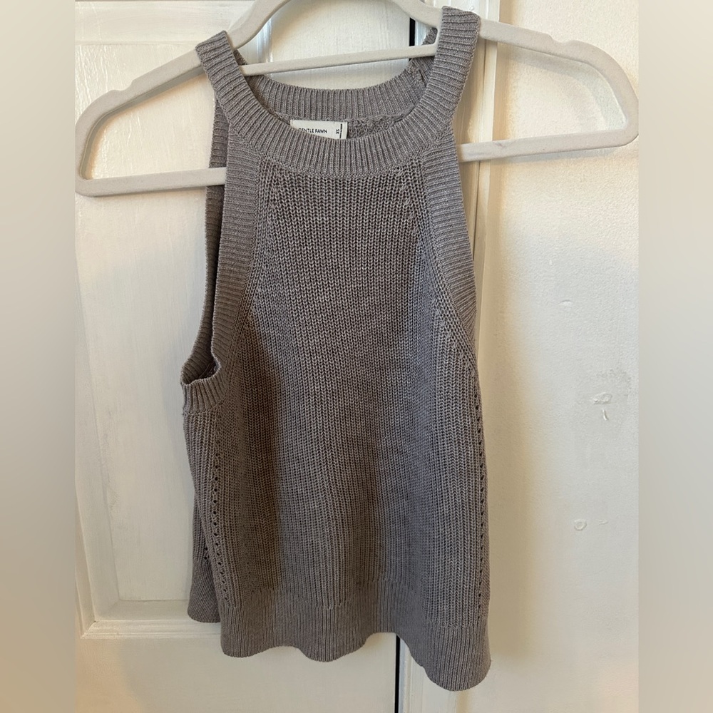 Gentle Fawn grey/Lavender XS sleeveless sweater shirt